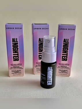3 Urban Decay All Nighter Setting Spray, total 1.5 oz (3 x 0.5 oz bottles)